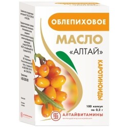 Облепиховое масло, Алтай капсулы 0.2 г 100 шт БАД