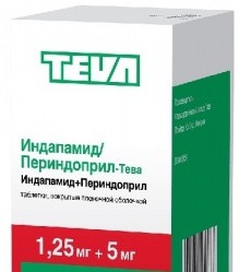 Индапамид/Периндоприл-Тева, таблетки покрытые пленочной оболочкой 1.25 мг+5 мг 30 шт